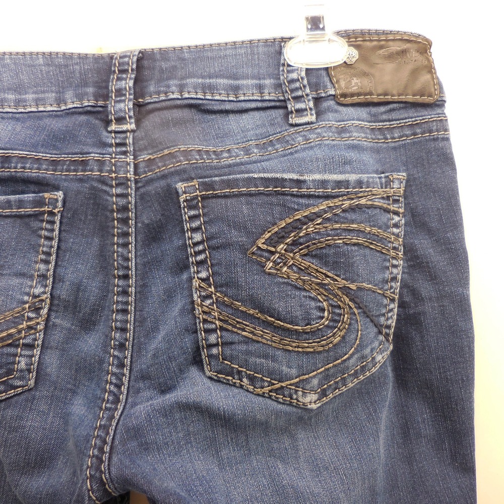 Silver Jeans Co Suki Mid Skinny Jeans Blue Denim L93116SSF420 W30 L33